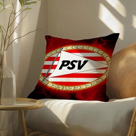 Psve-Eindhoven Kussensloop Kussensloop, Dubbelzijdig Bedrukt, Bankkussen, Slaapkamer Hoofdeinde Short plush 60*60(CM)-1Pcs