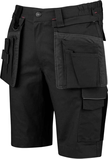 STØRVIK Thijs Stretch Korte Werkbroek Heren - Werkshort - Maat S - Zwart