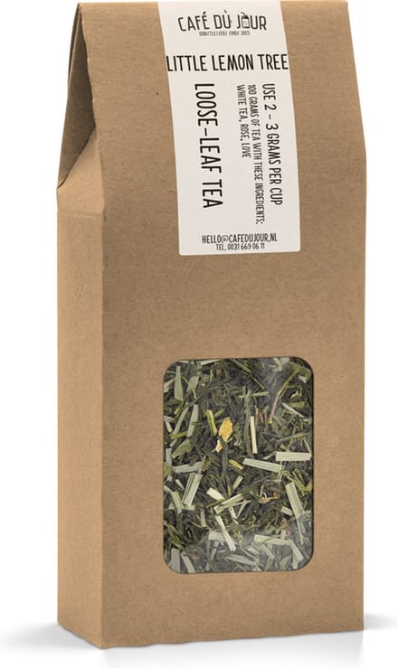 Little Lemon Tree - groene thee 100 gram - Café du Jour losse thee