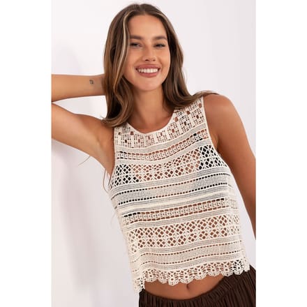 LaceAura Top - Beige / S/M