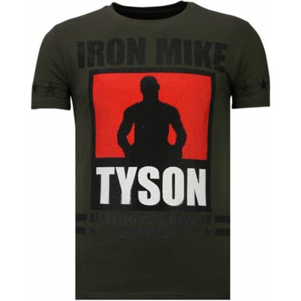 Local Fanatic Iron mike tyson rhinestone t-shirt