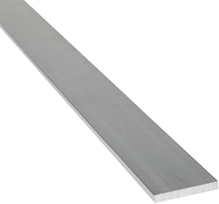 Aluminium Platte Stang 20x10 mm Lengte 1 Meter