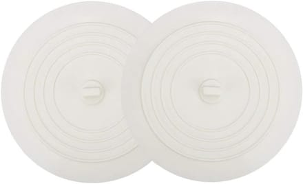 Bad Stopper - Afvoerplug - Water Dicht Maken - Universele Pasvorm - 2 stuks 15 cm - Wit
