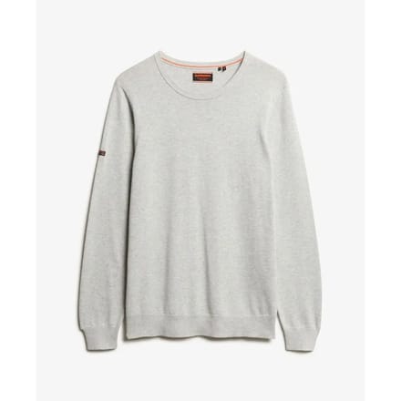 Superdry - Essentials lichtgewicht gebreid sweatshirt met ronde hals - Heren - Sweaters