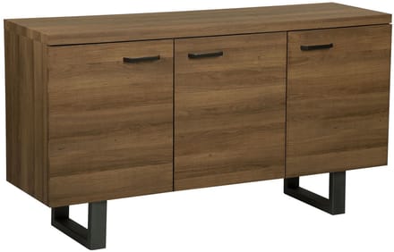 TIMBER L - Sideboard - Donkere houtkleur - MDF