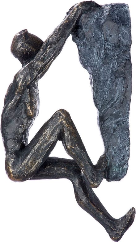 sculptuur ambitie hangend 10x7x20 polyresin