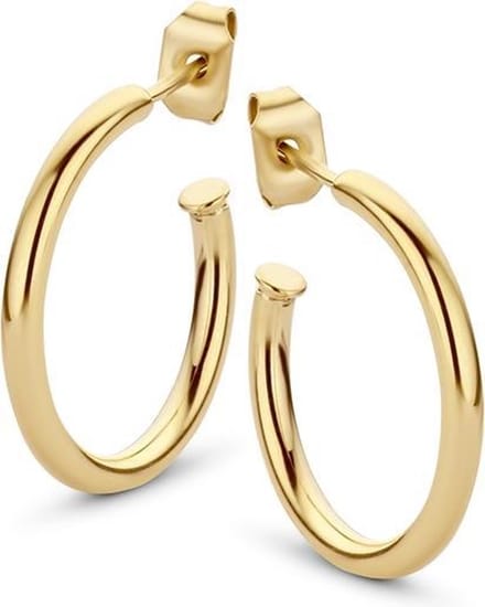 CO88 Collection Elemental 8CE-70059 Stalen Oorringen - Rond 20 mm - Goudkleurig