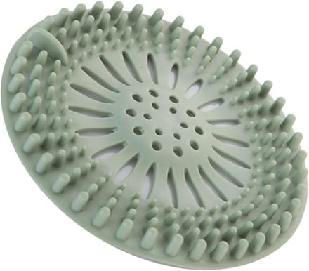 Afvoerdeksel Haarvanger - Gootsteen Stop - Verstopping Voorkomen - Effectieve Filtering - 13.5 cm Diameter - Grijs