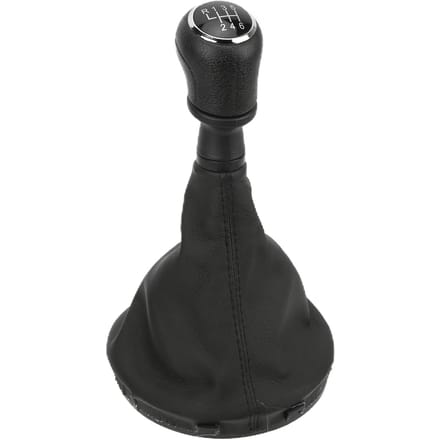 Auto Versnellingspookknop Cover PU Leer Zwart Vervanging voor Transport Multivan Caravelle T5 T6 black