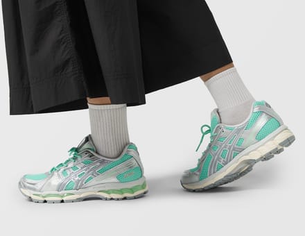 Lage Sneakers Asics Baskets gel-kayano 12.1 couleur Ice Green/Gravel