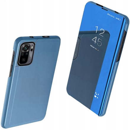 Étui à rabat Clear View pour Xiaomi Redmi Note 11 Pro+ 5G (Chine) / 11 Pro 5G (Chine) / Mi11i HyperCharge / Poco X4 NFC 5G bleu