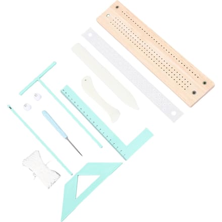 Boekbindbenodigdheden Kit Multifunctionele Draagbare Boekbinden Scrapbooking Gereedschapsset voor Dagboek Mini white