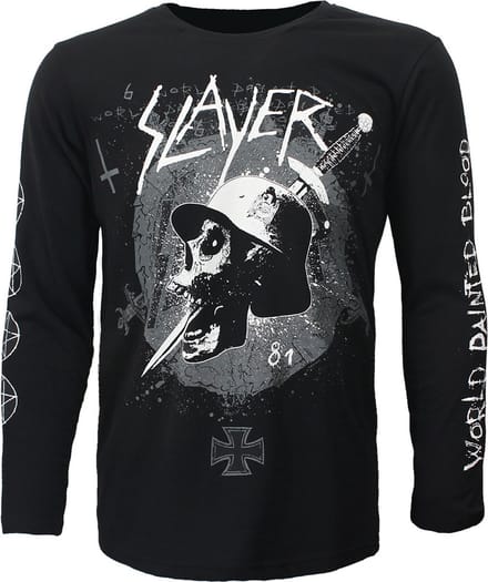 Slayer Soldier Skull Dagger Longsleeve T-Shirt - Officiële Merchandise - M