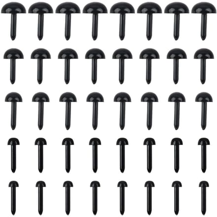 Dailygoods- Knutselogen 200 Stuks - Kunststof Ogen - Mini Ogen 3/4/5/6/8 mm - Doe-het-zelf Accessoires - Geschikt voor Knutselprojecten - Poppenogen