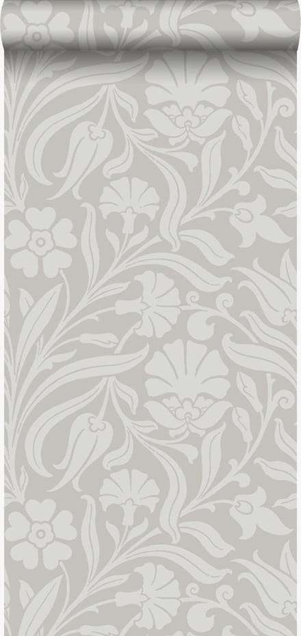 Origin Wallcoverings behang bloemen grijs - 53 cm x 10.05 m - 346636