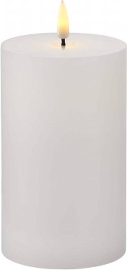 Sirius Sille LED Kaars Stompkaars - Ø 7,5cm x H 10cm - wit