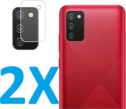 Camera Lens Glass Protector - beschermer Geschikt voor: Samsung Galaxy A02s - Transparant - 2X