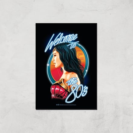 Wonder Woman Retro Giclee Art Print - A3 - Print Only