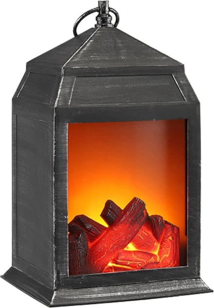 Haushalt 57087 - Led - haard - mini - lantaarn - 16 x 14 x 27 cm
