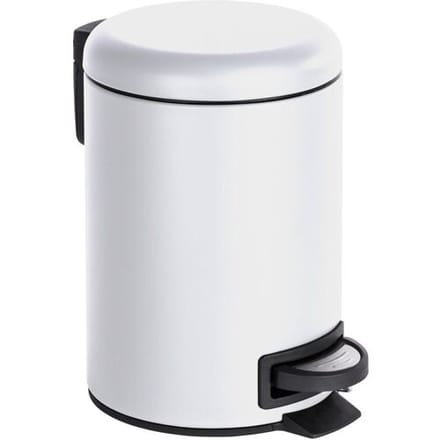 WENKO Prullenbak Leman 3 L (wit)