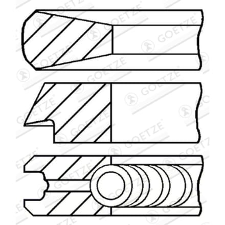 Goetze Engine Zuigerveren set GOETZE 08-114400-45