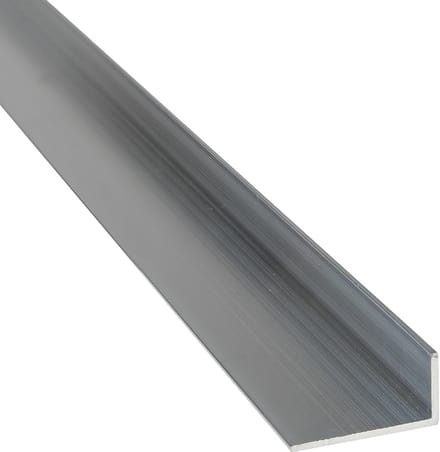 Aluminium Hoekprofiel 60x40x4 mm Blank Ruw Staaf Lengte 1 Meter
