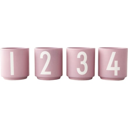 Design Letters Mini Cups Lavender 4 st