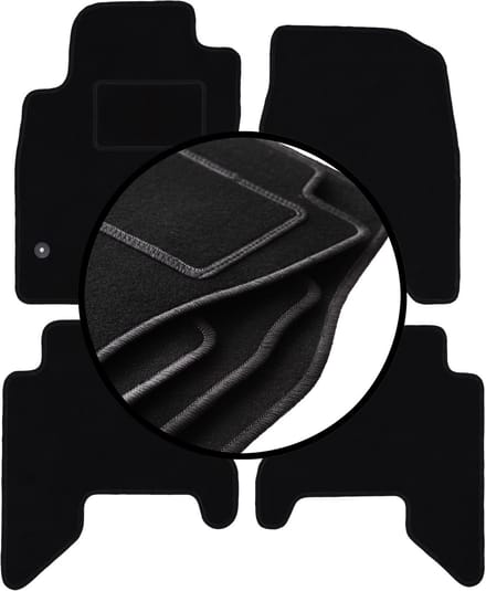 Complete set veloursmatten voor: Nissan Pathfinder R51 SUV (2004-2014)