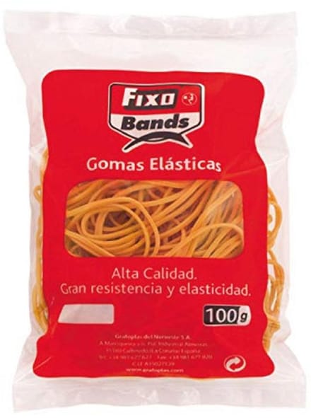 Elastiekjes in zakjes - 100 g, 1,5 mm x 6 cm