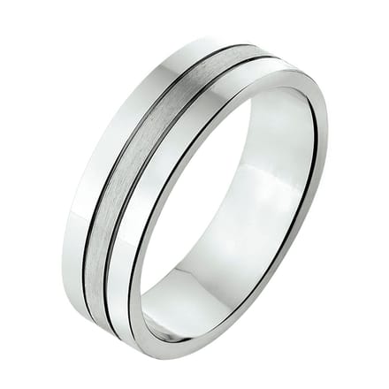 ring a309 - 6 mm - zonder steen zilver gerhodineerd 1315215