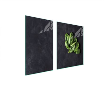 TMK ArtDeko - Snijplank - Glas - 100x52cm - Basilicum