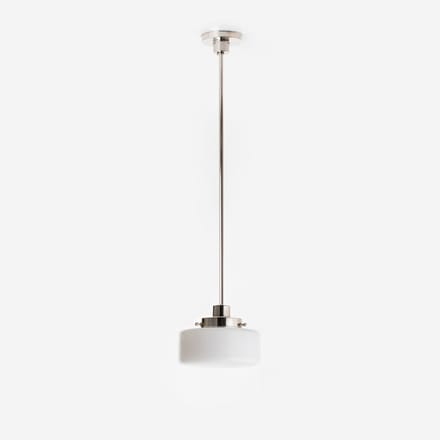 Hanglamp Low Cilinder Ø 20 20's Nikkel - Art Deco Trade