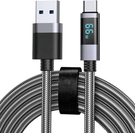 USB C Kabel - Nylon Gewoven - USB naar USB C - Snellader - USB-A naar USB-C Oplader - USBC Oplaadkabel