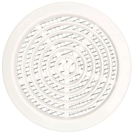 Ventilatierooster rond 80 mm met insectenhor