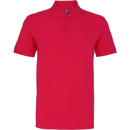 Asquith & Fox Heren Poloshirt met korte mouwen (Heet Roze)