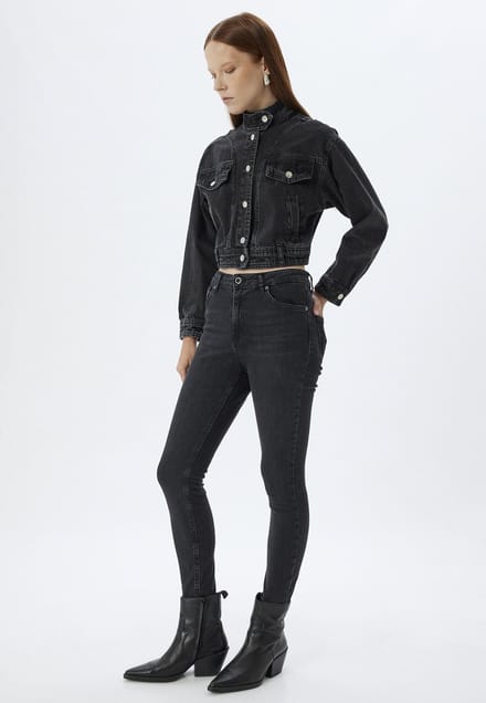 Hoge taille Skinny Jeansbroek