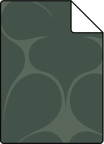 Proefstaal Origin Wallcoverings behang ornamenten donkergroen - 26.5 x 21 cm - 347924-S