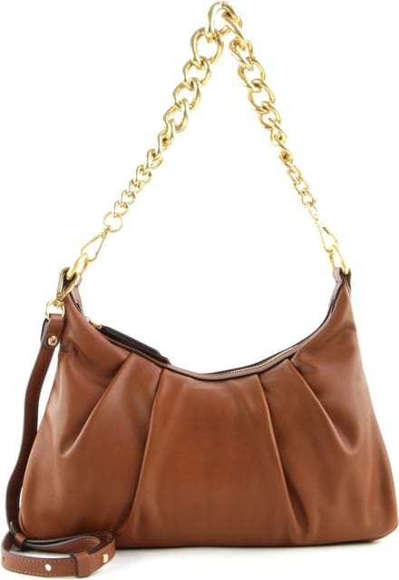 GIANNI CHIARINI Leren Handtas Schoudertas Bonnie Handbag Tabacco Bruine