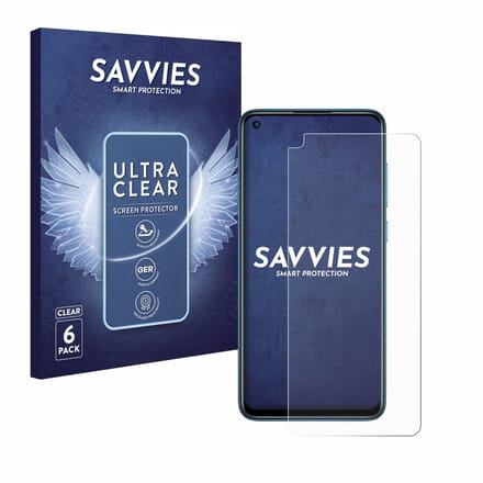 Savvies - Screenprotector voor Xiaomi Redmi Note 9 - Folie Beschermfolie transparant 6 Stuks