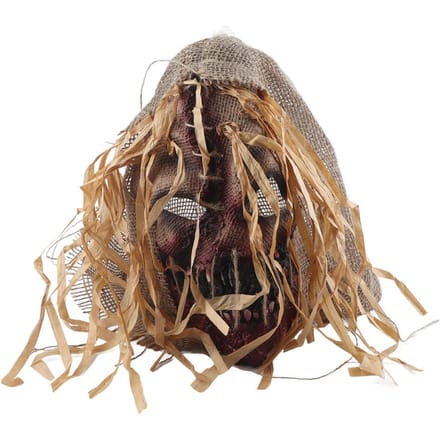 Halloween Eng Gezichtsbedekking Griezelige Vogelverschrikker Hoofddeksel Halloween Verkleedkleding Cosplay Kostuum Requisieten black