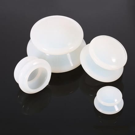 Kelerino Massage-accessoire Cups - Massagehulpmiddel - Siliconen - Wit
