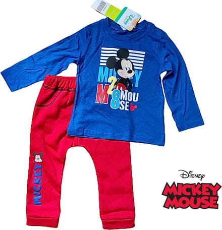 Disney Mickey Mouse - 2-delige set - rood - maat 80 (18 maanden)