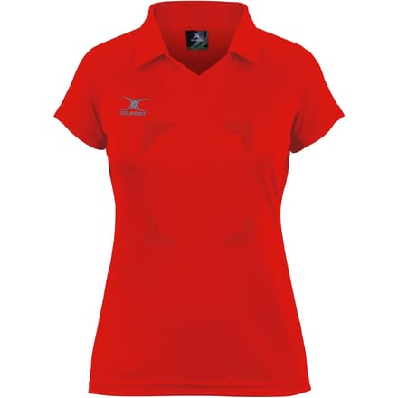 Gilbert Netball Eclipse Hook and Loop Shirt Wmn - W 6 - Rood