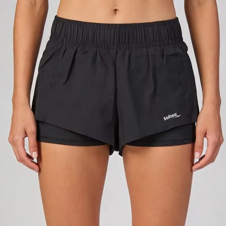 Softee Aroa damesshort zwart - S