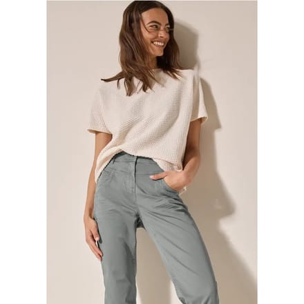 Broek met gewassen look