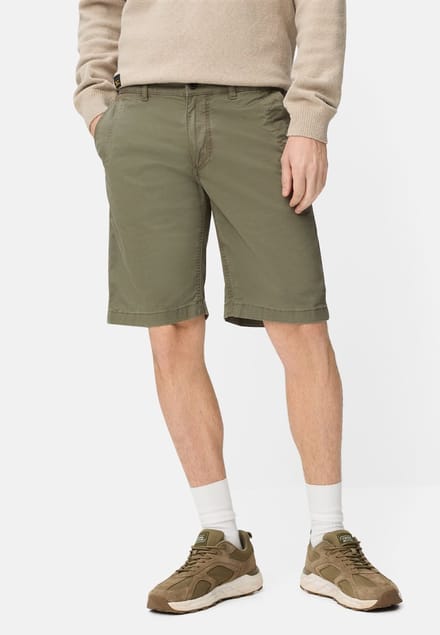 camel active Bermudashorts met rits - Maat menswear-36IN - Olijfgroen