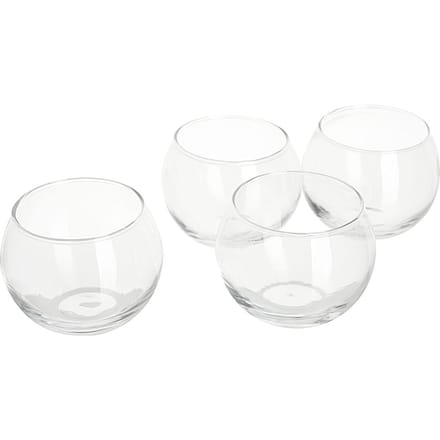VBS Theelicht pot "Bowl", Ø 6,7 cm, 4 stuks