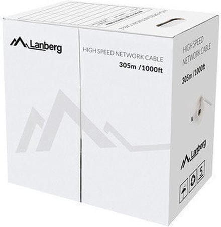 Lanberg Utp-Patchkabel Voor Router, Switch, Laptop, Computer, Zwarte Koperdraad