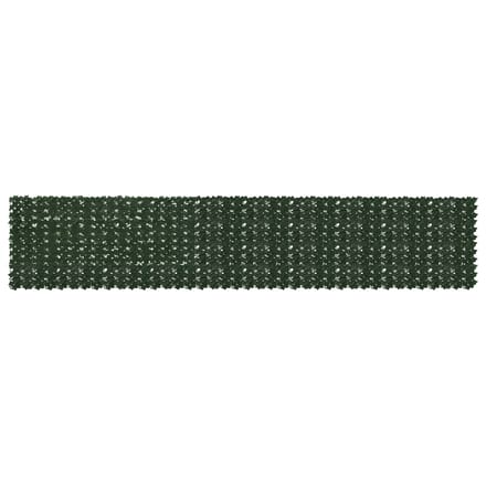 vidaXL - Balkonscherm - met - bladeren - Donkergroen - 500 - x - 100 - cm