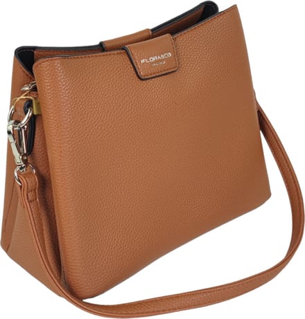 Flora&Co - Paris - Handtas/schoudertas - korte en lange riem - camel/bruin